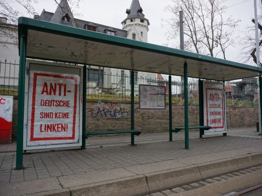 Plakat "Antideutsche sind keine Linken"